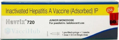 HAVRIX-720 Inactivated Hepatitis A Vaccine by GSK Box Label
