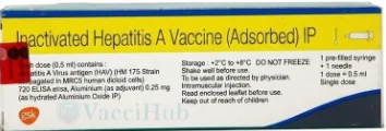 HAVRIX-720 composition 720 ELISA Units inactivated Hepatitis A virus