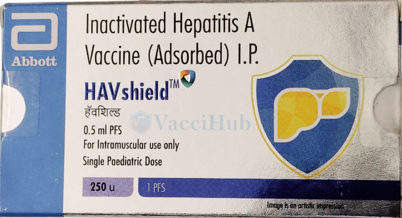 HAVshield Inactivated Hepatitis A Vaccine by Abbott Box Label